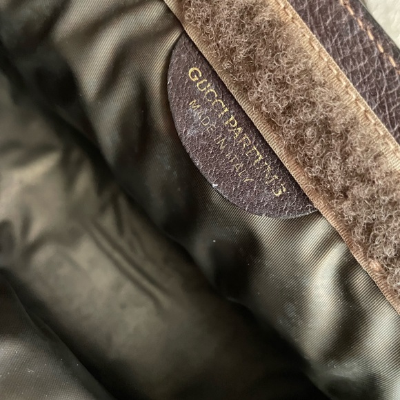 Gucci Sherry Line GG PVC Canvas Leather Clutch Bag Authentic - Picture 10 of 11